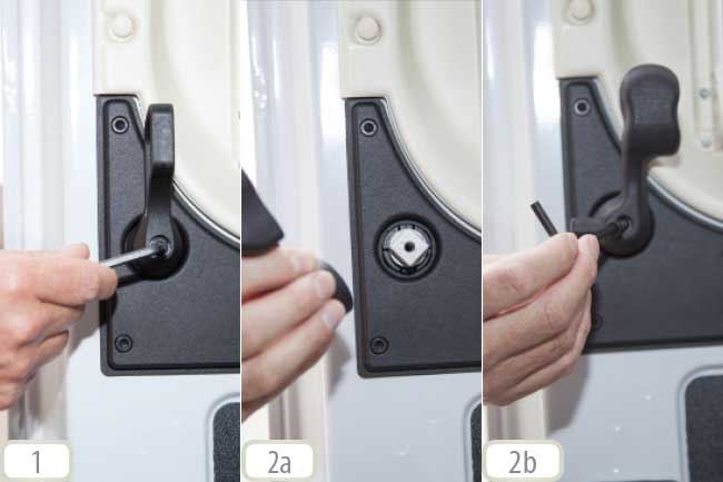 Right Sliding Side Cargo Door Lock for FIAT Ducato